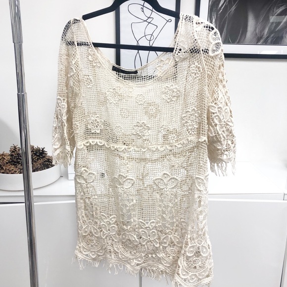 ZARA Crochet Cover Up - Picture 1 of 2